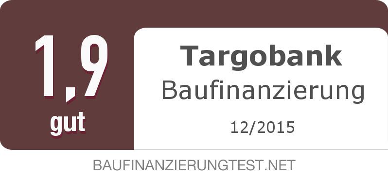 Testsiegel: Targobank Baufinanzierung width=