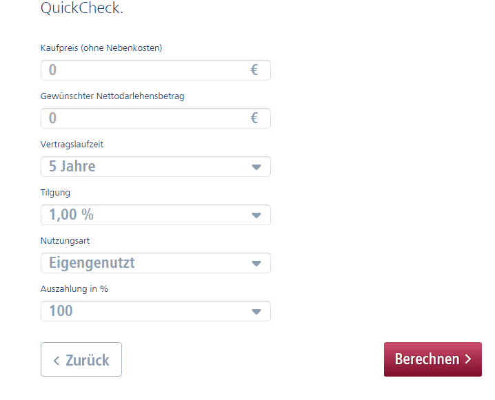Der Finanzierungsrechner der Targobank